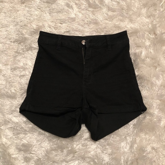 🌊2/$15🌊Black Highrise Shorts - Picture 1 of 3